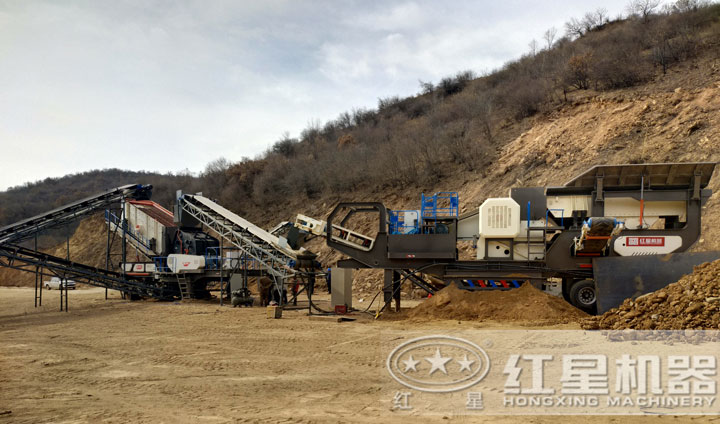 移動(dòng)制砂現(xiàn)場(chǎng)，可就近參觀現(xiàn)場(chǎng)